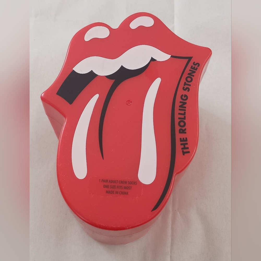 CULTUREFLY Rolling Stones Socks New Pair Crew OSFM Unique Tongue Gift Box 2026